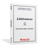 Couverture de la revue Litteratures (McGill), numero 17 (1998)