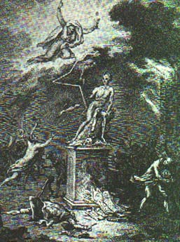 Statue de Voltaire (gravure)